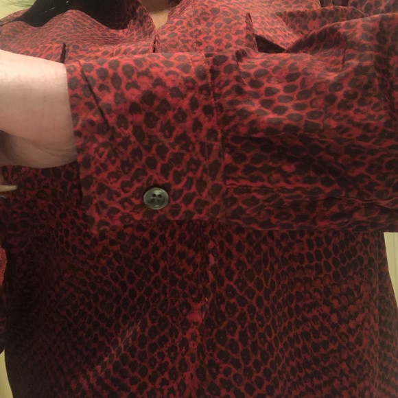 Red python blouse - Picture 5 of 7